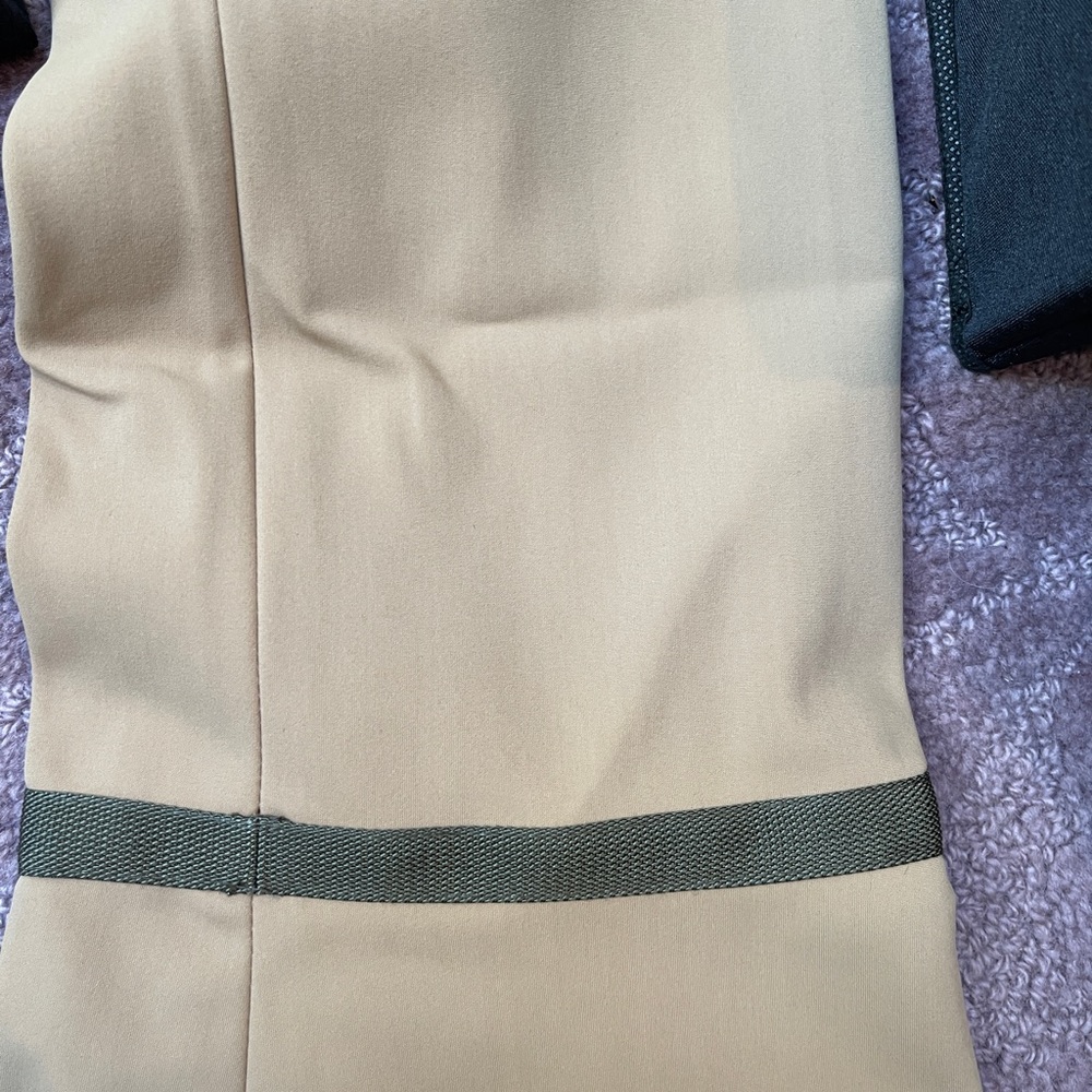 PRADA BEIGE PULL UP STRETCH PANTS - Picture 2 of 3